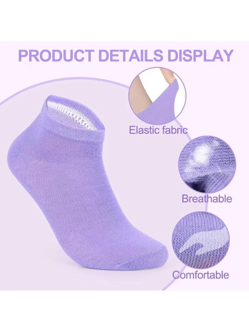 100 Pairs Women's Low Cut Ankle Socks - Bulk Value Pack for Donations & Everyday
